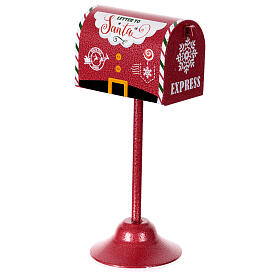 Red mailbox for Christmas letters 30x15x15 cm