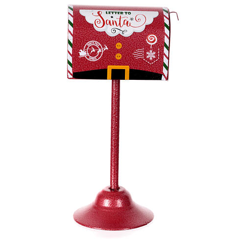 Red mailbox for Christmas letters 30x15x15 cm 3