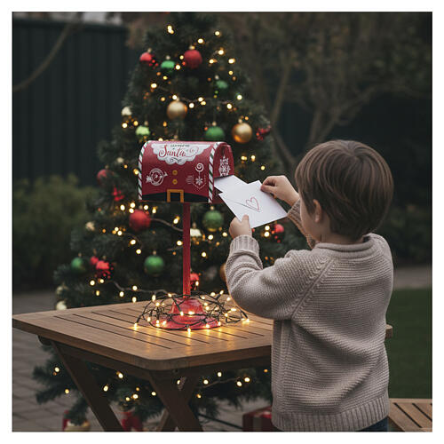 Red mailbox for Christmas letters 30x15x15 cm 2