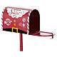 Red mailbox for Christmas letters 30x15x15 cm s2