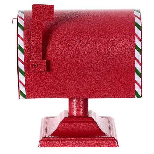 Postkasten in weihnachtlichem Rot, Metall, 25x25x15 cm 5