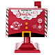 Boîte aux lettres rouge du Père Noël métal 25x25x15 cm s1
