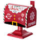 Buca delle lettere metallo rosso Babbo Natale 25x25x15 cm s2