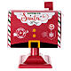 Buca delle lettere metallo rosso Babbo Natale 25x25x15 cm s4