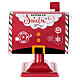 Caixa de correio Pai Natal metal vermelho 25x15x25 cm s6