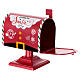 Santa Claus red metal letterbox 25x25x15 cm s3