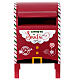 Christmas red metal mailbox 35x20x20 cm s1