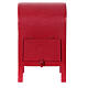 Christmas red metal mailbox 35x20x20 cm s6