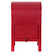 Christmas red metal mailbox 35x20x20 cm s6