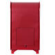 Christmas letterbox, red metal, 24x14x8 in s6