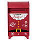 Christmas letterbox, red metal, 24x14x8 in s4