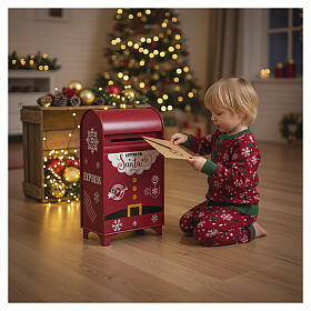 Cassetta per lettere a Babbo Natale 60x35x20 cm