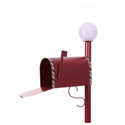 Christmas letter mailbox with street lamp 115x20x45 cm 5