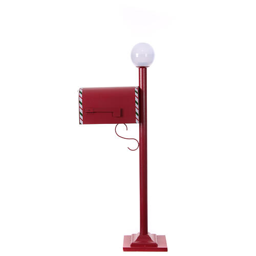 Christmas letter mailbox with street lamp 115x20x45 cm 7