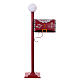 Christmas letter mailbox with street lamp 115x20x45 cm s1