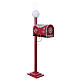 Christmas letter mailbox with street lamp 115x20x45 cm s4
