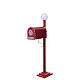 Christmas letter mailbox with street lamp 115x20x45 cm s6