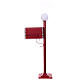 Christmas letter mailbox with street lamp 115x20x45 cm s7