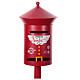 Postkasten in weihnachtlichem Rot, Metall, 120x35x35 cm s2