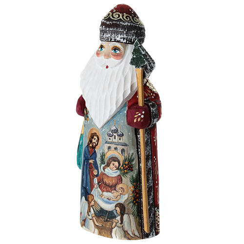 Ded Moroz scène Nativité 18 cm 3