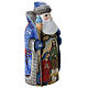 Babbo Natale 19 cm mantello blu Scena Natività s4