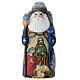 Santa Claus 19 cm blue coat Nativity scene s1
