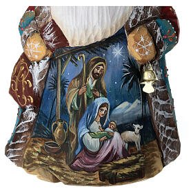Ded Moroz scène Nativité 17 cm avec clochette
