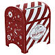 Cofre para correio Pai Natal branco vermelho 25x20x20 cm s3