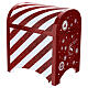 White red Santa Claus letter box 25x20x20cm s5