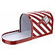 Santa Claus' letterbox with white and red stripes, 10x8x10 in s2