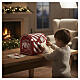 Santa Claus' letterbox with white and red stripes, 10x8x10 in s2