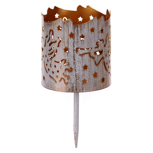 Kerzenstecker mit Engeln – Ø 6,5 cm 3