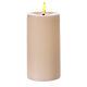 White LED candle, h 5 in, d. 2.5 in s1