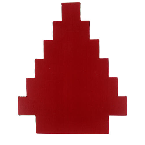 Adventskalender, stilisierter Weihnachtsbaum, mit kleinen Schubladen, Grün/Rot 5