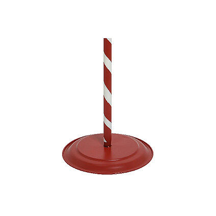 Caixa de correio Pai Natal com pedestal branco e vermelho 90x30x35 cm 3