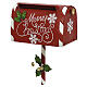 Santa Claus mailbox on stem red white 90x30x35 cm s5