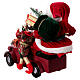 Babbo Natale su slitta con regali luci movimento 40x40x20 cm s8