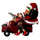 Santa Claus on sleigh with gifts and moving lights 40x40x20 cm s10