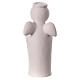 Angelo porcellana illuminato stelle cuore dorato 20 cm s4