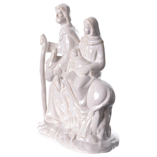 Flight into Egypt, old white porcelain, 8x6x3 in 2