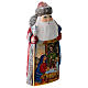 Russian Santa Claus with Nativity Scene, wooden statue, 8 in s3