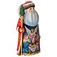 Grandfather Frost statue with Holy Family and angel 24 cm s3