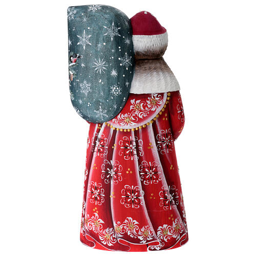 Weihnachtsmann aus Holz mit Darstellung der Geburt Christi, handgeschnitzt, Russland, 25,5 cm 4