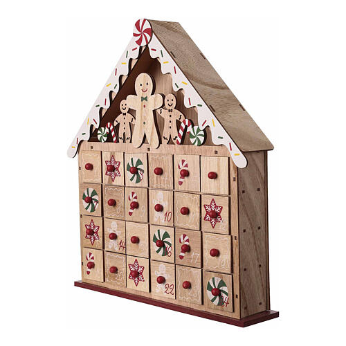 Advent calendar, 14x14 in, gingerbread house 4