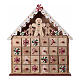 Calendario dell'avvento 35x35 cm casa pan di zenzero s1