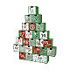 Adventskalender in Form eines Weihnachtsbaums – 45 × 37 cm, Grün s1