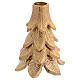 Christmas tree candlestick 15x10 cm gold-colored aluminium s1