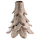 Candeliere 15x10 cm alluminio tinta argento albero di Natale s1