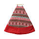 Round Christmas tree base cover diameter 90 cm red s4