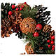 Christmas wreath with pine cones and berries, diameter 35 cm s2